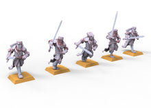Charger l&#39;image dans la galerie, Arthurian Knights - Swordmen men at arms usable for Oldhammer, battle, king of wars, 9th age
