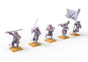 Arthurian Knights - Swordmen men at arms usable for Oldhammer, battle, king of wars, 9th age