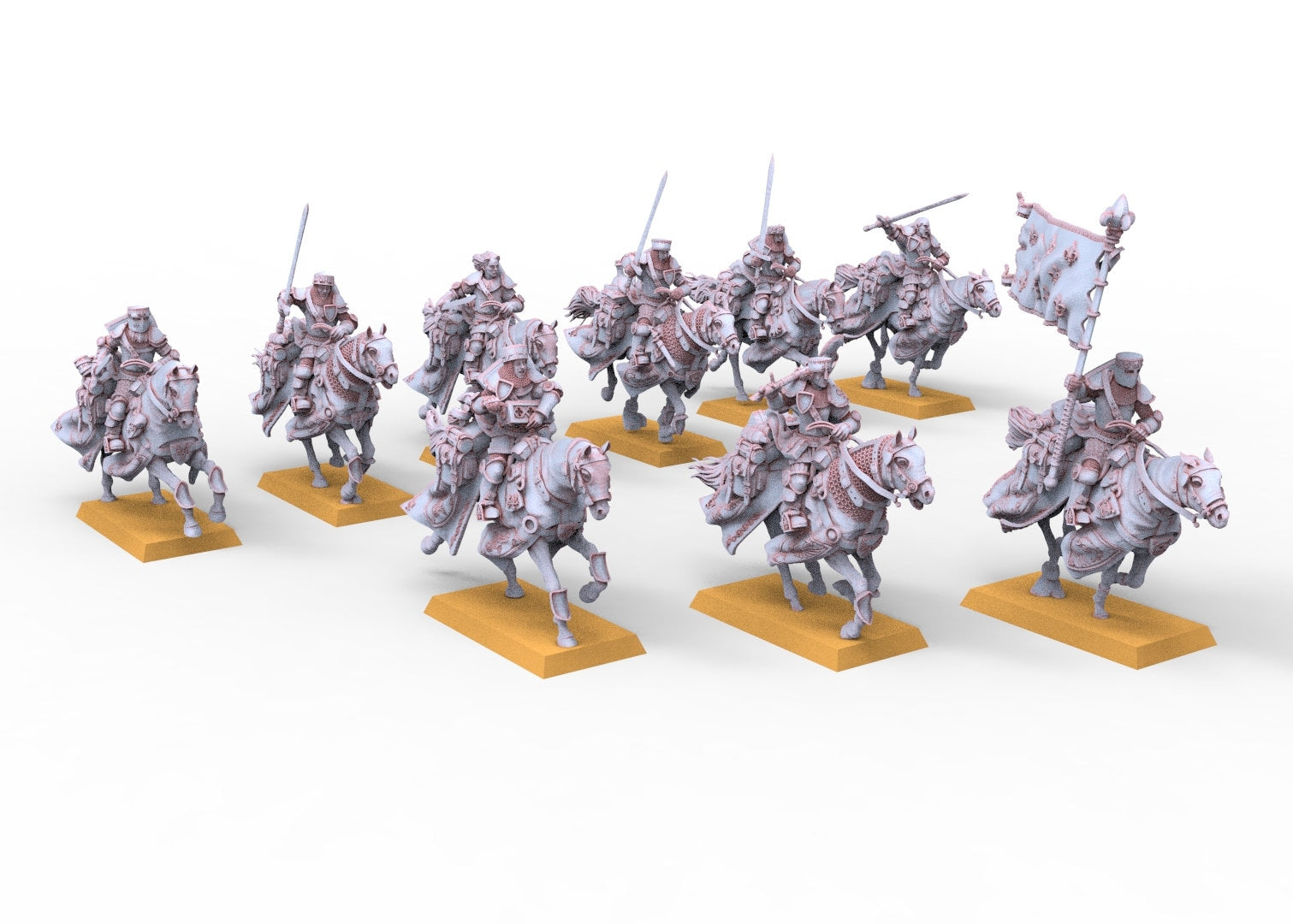 Arthurian Knights - Knights in search of a quest usable for Oldhammer, battle, king of wars, 9th age