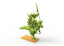 Load image into Gallery viewer, Lost Temple - Saurian raptor riders lizardmen usable for Oldhammer, battle, king of wars, 9th age
