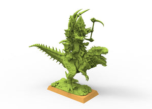 Lost Temple - Saurian raptor riders lizardmen usable for Oldhammer, battle, king of wars, 9th age