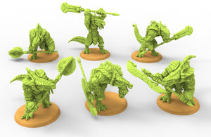 Lost temple - Caiman Hero lizardmen usable for wargames, Oldhammer, battle, king of wars, 9th age, dungeons and dragons