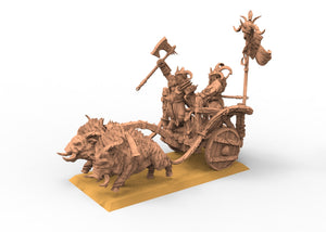 Beastmen - Chariot of war warriors of Chaos
