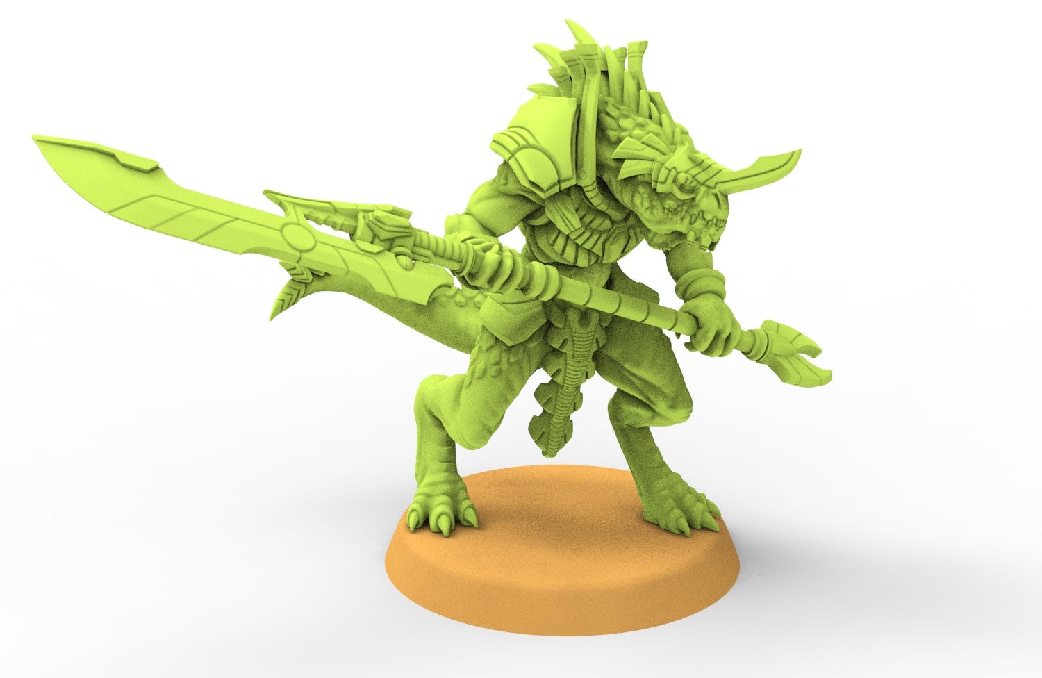 Lost Temple - Stellar Lord Saurian Hero lizardmen from the East usable for Oldhammer, battle, king of wars, 9th age