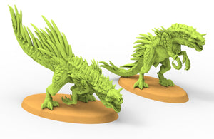 Lost temple - Spinodon dinosaurs lizardmen usable for Oldhammer, battle, king of wars, 9th age