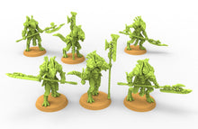 Charger l&#39;image dans la galerie, Lost temple - Guardians of the temple Saurian lizardmen from the East usable for Oldhammer, battle, king of wars, 9th age
