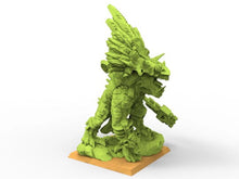 Load image into Gallery viewer, Lost temple - Lord TlalocUns Saurian Hero lizardmen from the East usable for Oldhammer, battle, king of wars, 9th age
