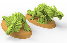 Load image into Gallery viewer, Lost temple - Lavadon Salamander lizardmen usable for Oldhammer, battle, king of wars, 9th age
