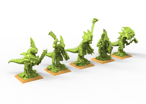 Skink Macan lizardmen usable for Oldhammer, battle, king of wars, 9th age