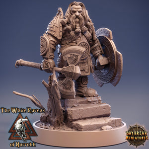 Dwarves - High Thane Ragnar Stoner The White Ravens of Norrokk, daybreak miniatures