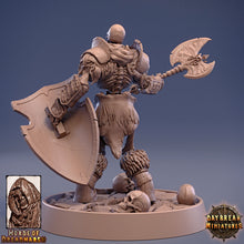 Charger l&#39;image dans la galerie, Undead - Skeleton Lieutenant of the Pale Guard, The Unliving Horde of Dreadmarsh, daybreak miniatures
