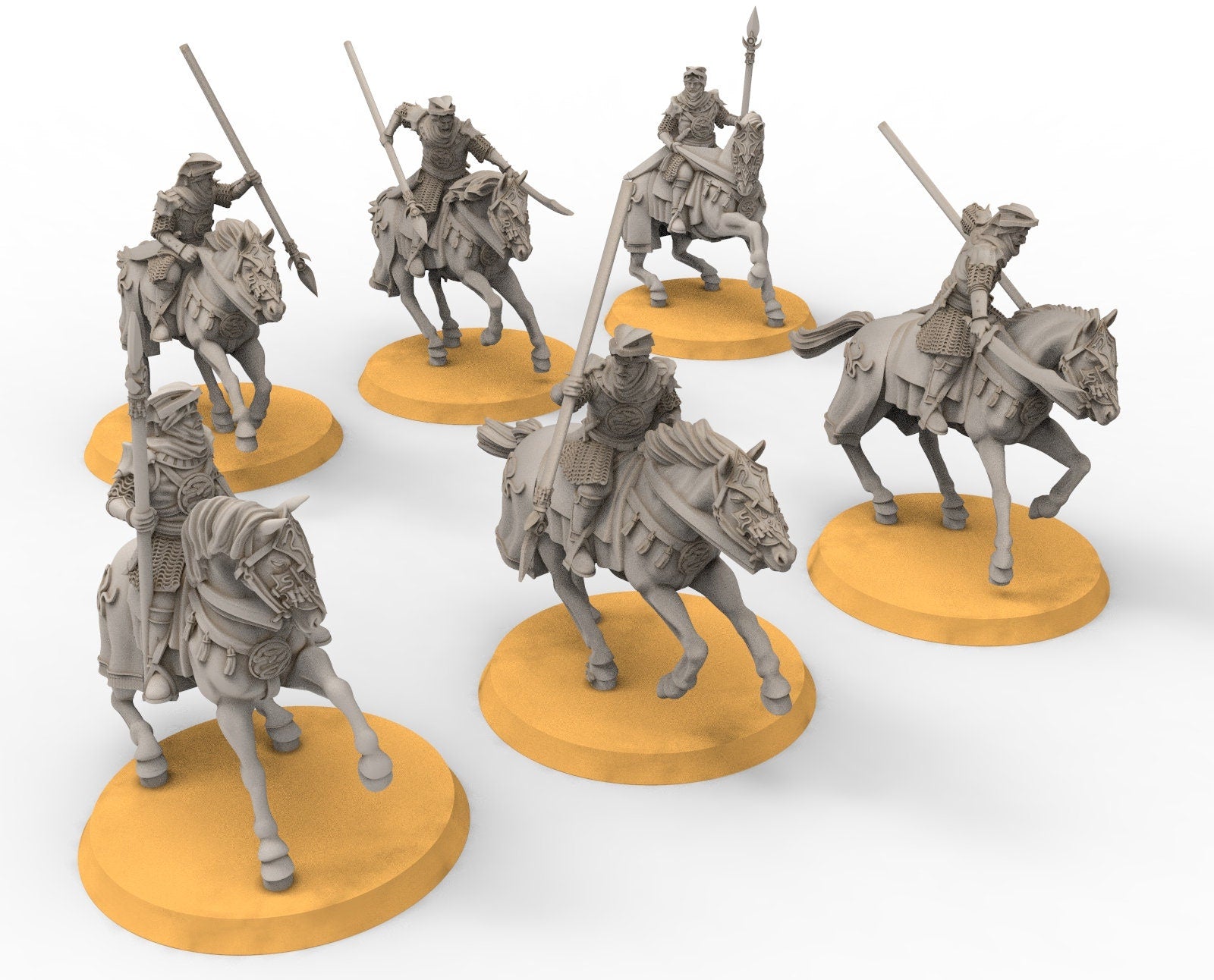 Harad - Desert Snake Riders, southern men lancers, Berber nomads, Harad Bedouin Arabs Sarazins miniatures for wargame D&D, Lotr...