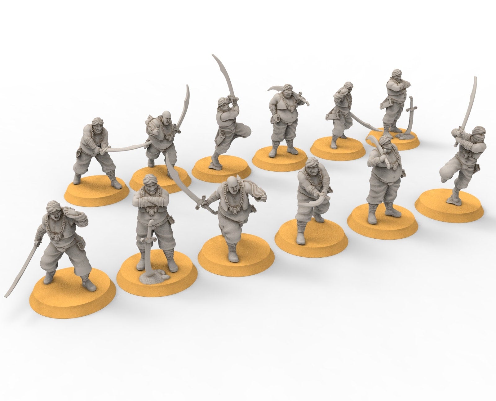 Harad - Desert warriors, southern Merchant guardsmen, Berber nomads, Harad Bedouin Arabs Sarazins miniatures for wargame D&D, Lotr...