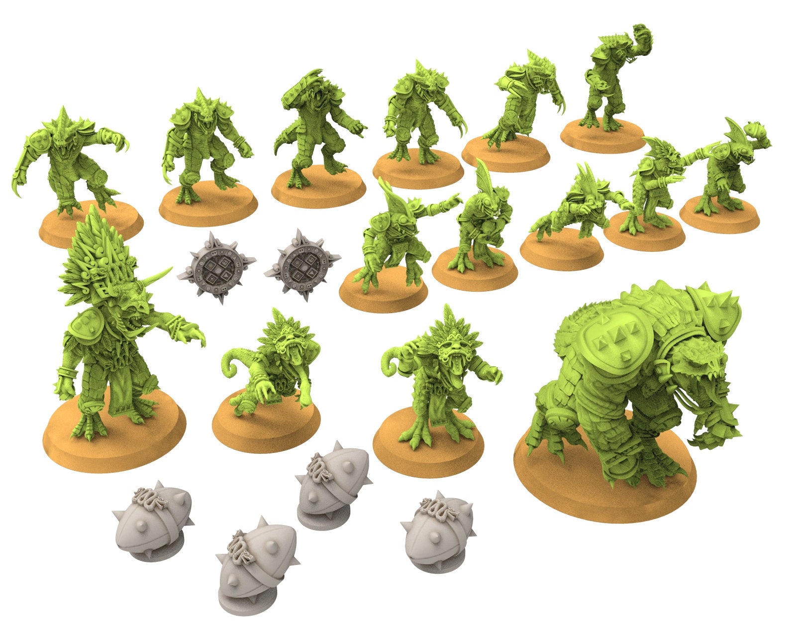 Lost temple - Full Team of lizardmen usable for Fantasy football