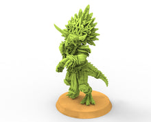 Charger l&#39;image dans la galerie, Lost temple - Saurian Leader lizardmen usable for Fantasy football
