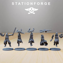 Charger l&#39;image dans la galerie, Grimguard - trench runners, mechanized infantry, post apocalyptic empire, usable for tabletop wargame.
