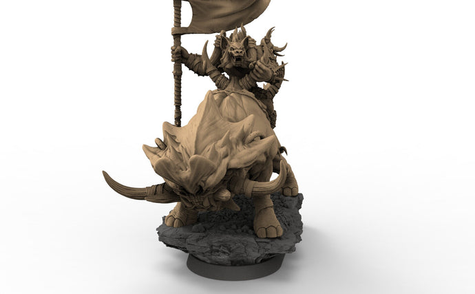 Uglo Cree on Grinderwulf, The Gnolls of Blood Forest, daybreak miniatures