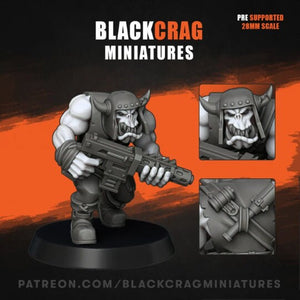 Green Skin - Orc Marauders Shooter Monopose Pack