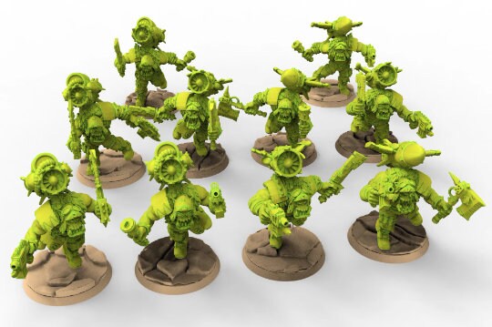 Green Skin - Orc Jetpack Ladz Modular Kit