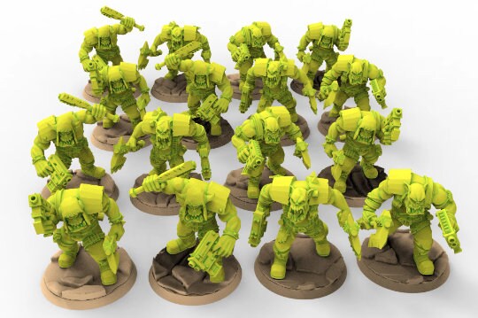 Green Skin - Orc Marauders Monopose Pack