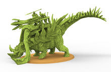 Load image into Gallery viewer, Lost temple - Skinks sur Stegosaurus lizardmen usable for AOS, Oldhammer, battle, king of wars, 9th age
