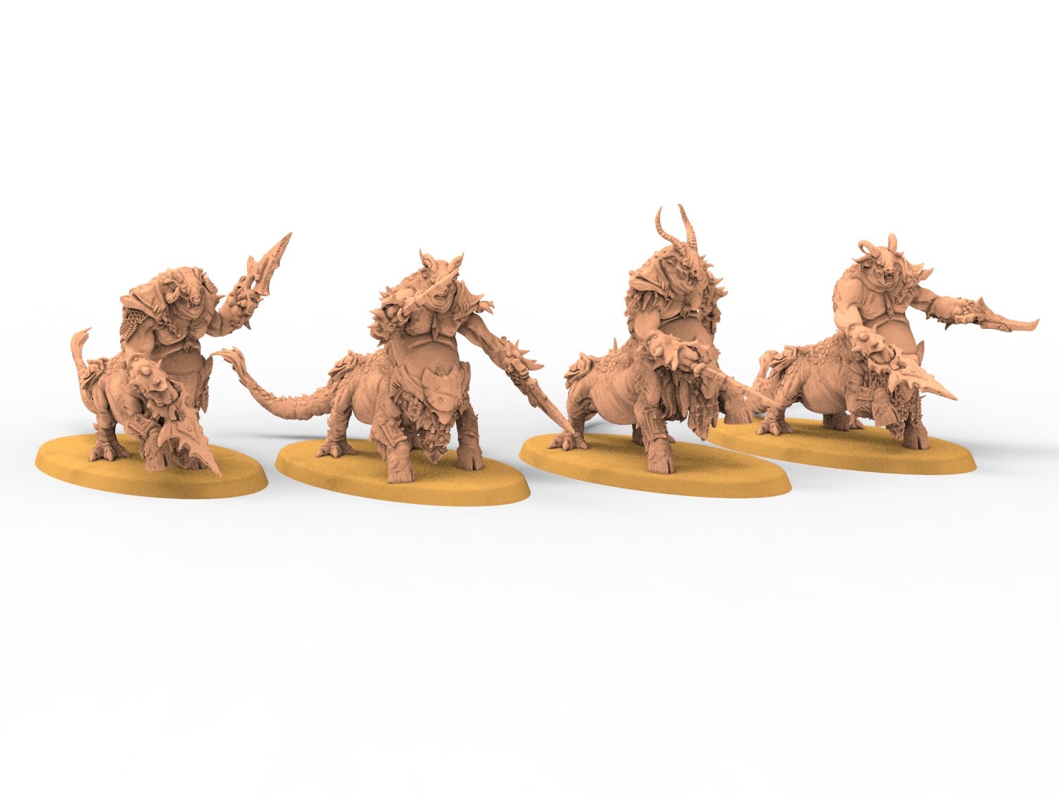 Beastmen - Destroyers Centigon Squad Beastmen warriors of Chaos