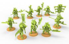 Charger l&#39;image dans la galerie, Lost temple - Guardians of the temple Saurian lizardmen from the East usable for Oldhammer, battle, king of wars, 9th age
