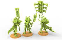 Charger l&#39;image dans la galerie, Lost temple - Guardians of the temple Saurian lizardmen from the East usable for Oldhammer, battle, king of wars, 9th age
