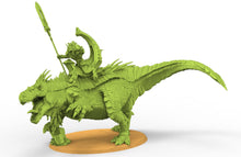 Charger l&#39;image dans la galerie, Lost temple - Alphadon Saurian on Carnosaurus lizardmen oracle usable for AOS, Oldhammer, battle, king of wars, 9th age
