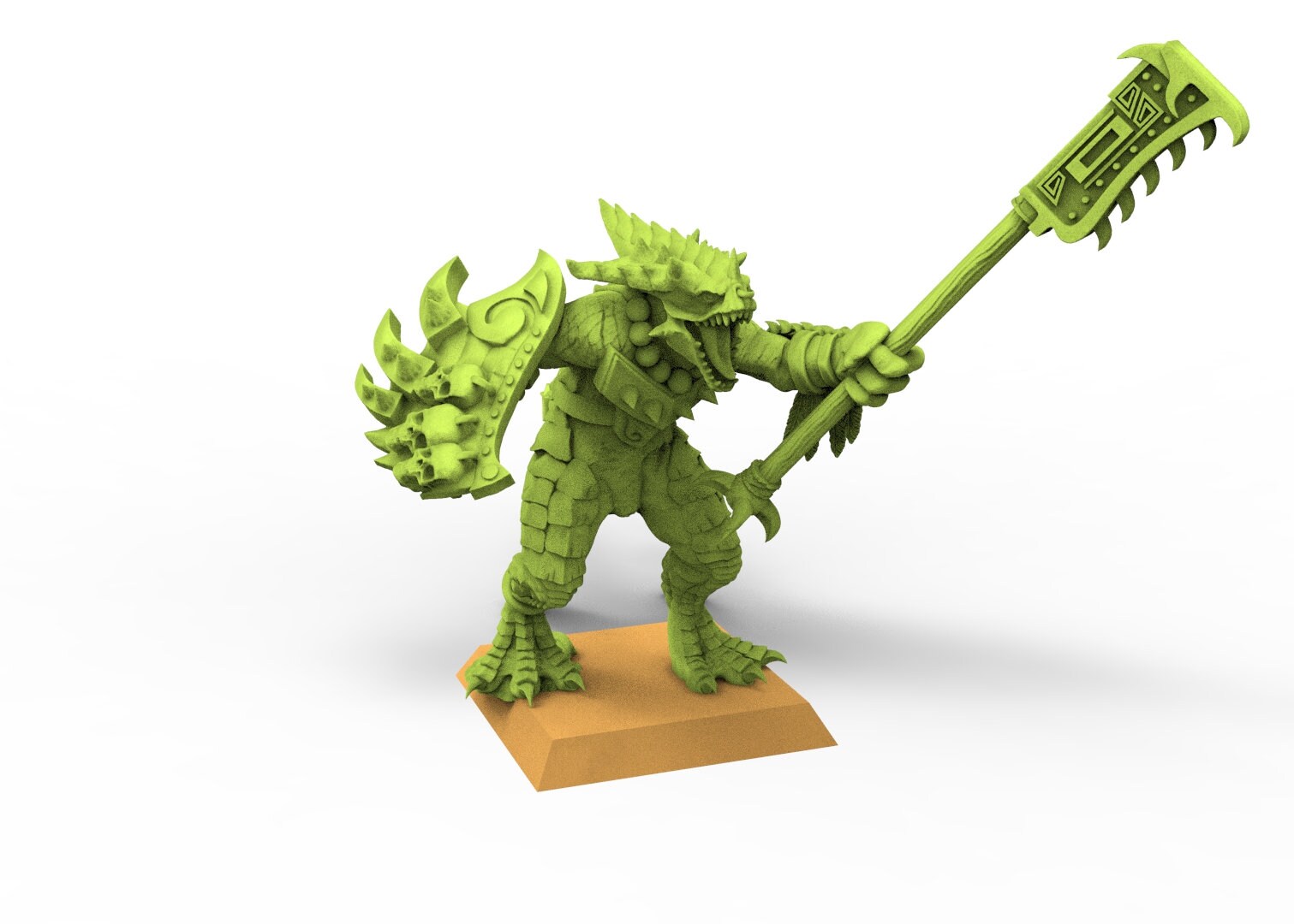 Lost temple - Saurian Hero lizardmen usable for Oldhammer, battle, king of wars, 9th age