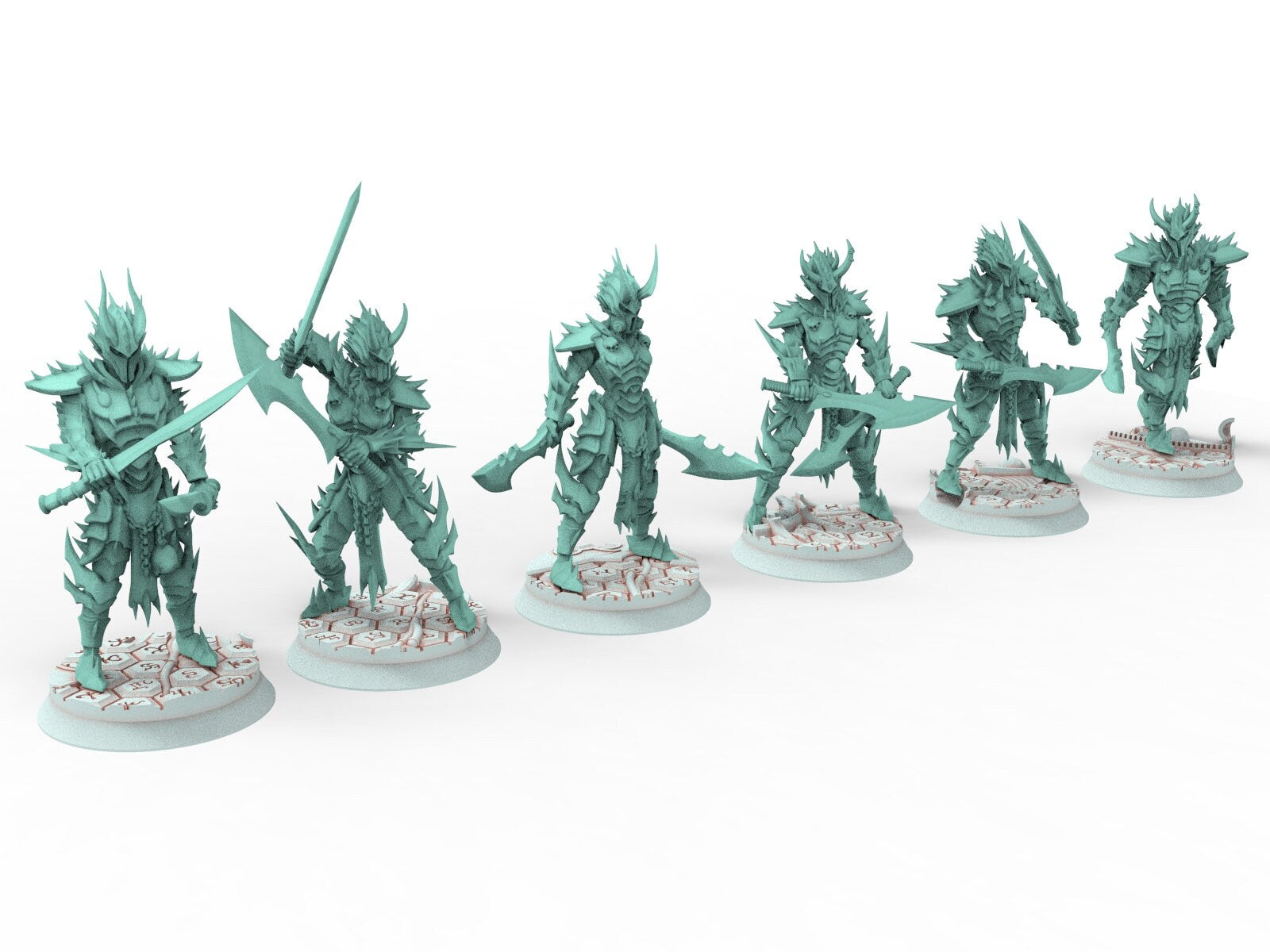 Dark City - Bodyguards warriors Dark eldar drow 