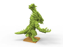 Load image into Gallery viewer, Lost temple - Lord Yacatecuhtli Saurian Hero lizardmen from the East usable for Oldhammer, battle, king of wars, 9th age
