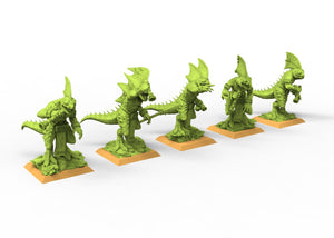 Lost temple - Skink blowgun lizardmen usable for Oldhammer, battle, king of wars, 9th age