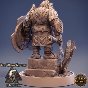 Dwarves - High Thane Ragnar Stoner The White Ravens of Norrokk, daybreak miniatures