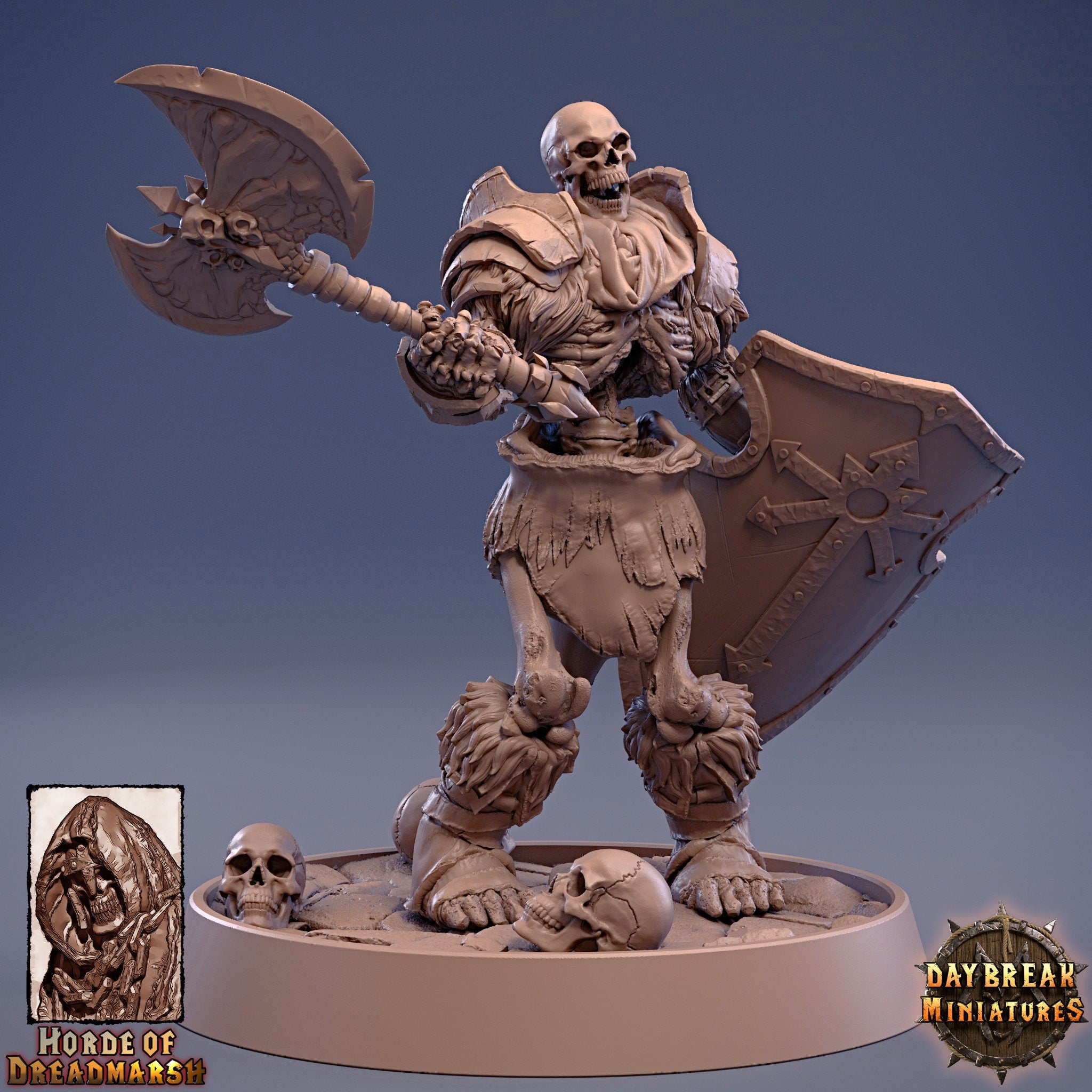 Undead - Skeleton Lieutenant of the Pale Guard, The Unliving Horde of Dreadmarsh, daybreak miniatures