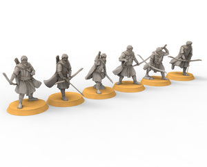 Harad - Desert warriors, southern men bow, Berber nomads, Harad Bedouin Arabs Sarazins miniatures for wargame D&D, Lotr...