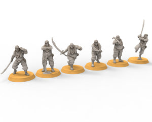 Harad - Desert warriors, southern Merchant guardsmen, Berber nomads, Harad Bedouin Arabs Sarazins miniatures for wargame D&D, Lotr...