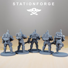 Load image into Gallery viewer, National Guard - Infantry, mechanized infantry, post apocalyptic empire, usable for tabletop wargame.
