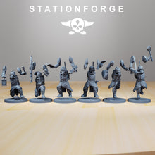 Charger l&#39;image dans la galerie, GrimGuard - Supporters, mechanized infantry, post apocalyptic empire, usable for tabletop wargame.
