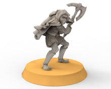 Charger l&#39;image dans la galerie, Goblin cave - Elite Goblin rangers with large axes, Dwarf mine, Middle rings miniatures for wargames, D&amp;D, SDA...
