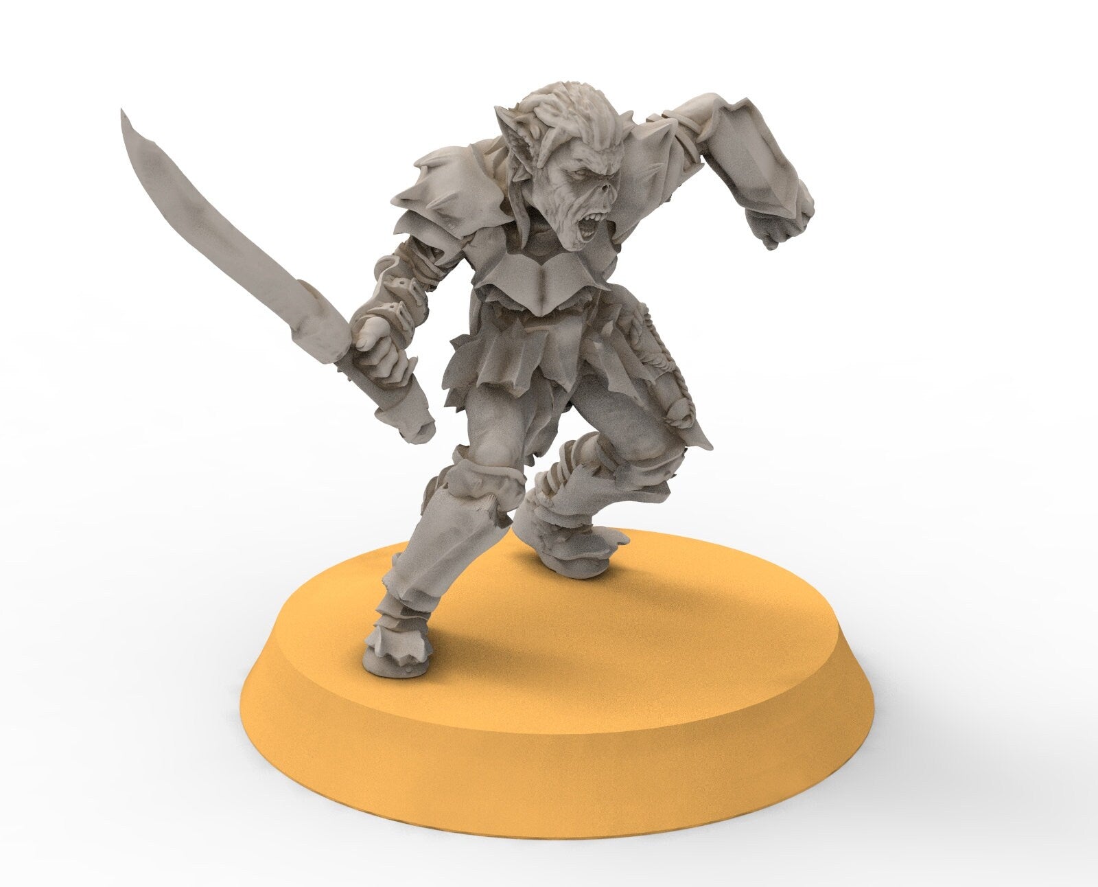 Goblin cave - Goblin warriors with swords, Dwarf mine, Middle rings miniatures pour wargame D&D, SDA...