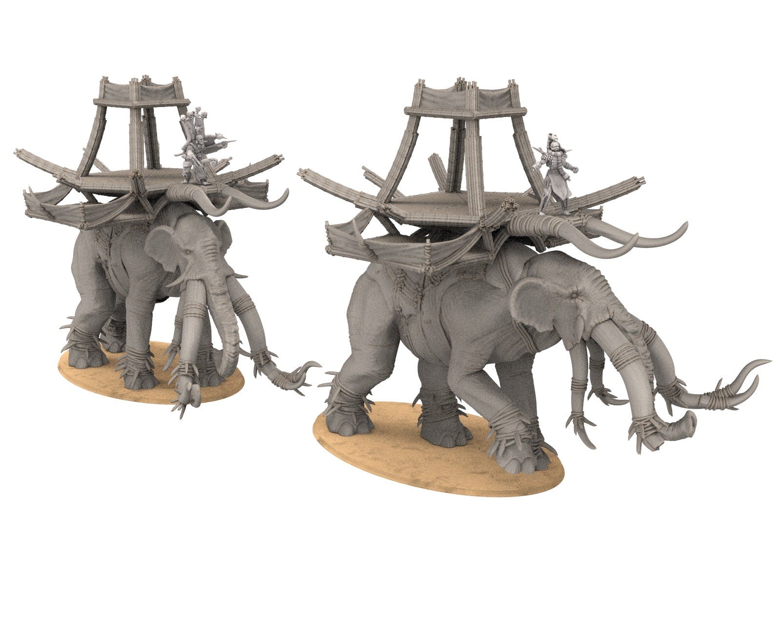 Harad - Desert warriors, Eastern men War elephant, Berber nomads, Harad Bedouin Arabs Sarazins miniatures for wargame D&D, Lotr...