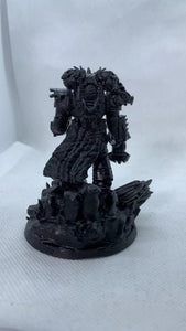 Grimguard - Prime leader of the dragon knights, mechanized infantry, post apocalyptic empire, usable for tabletop wargame.