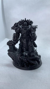 Grimguard - Prime leader of the dragon knights, mechanized infantry, post apocalyptic empire, usable for tabletop wargame.