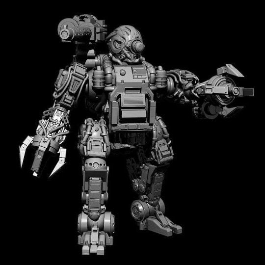 Scavenger - Robot droidtex, mechanized infantry, post apocalyptic empire, usable for tabletop wargame.