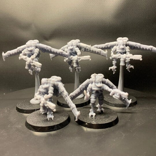 Scavenger Operators, mechanized infantry, post apocalyptic empire, usable for tabletop wargame.