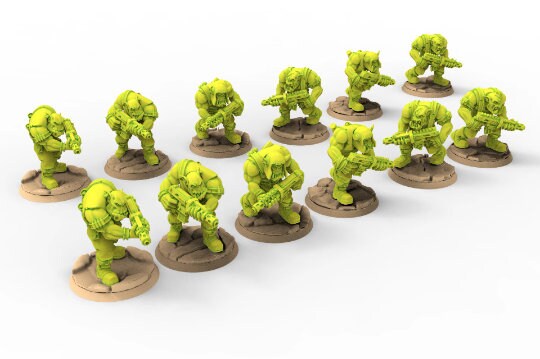 Green Skin - Orc Marauders Shooter Monopose Pack