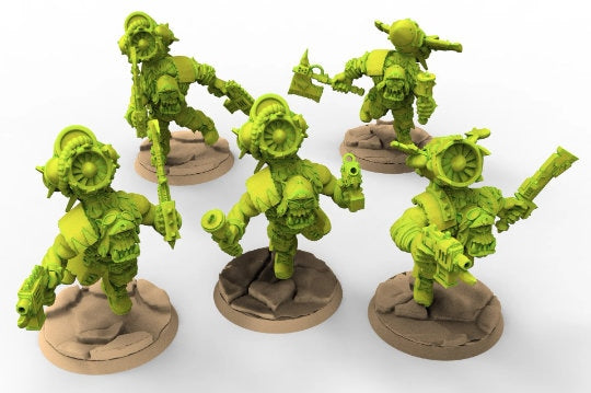 Green Skin - Orc Jetpack Ladz Modular Kit