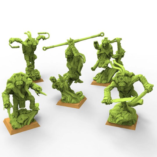 Lost temple - Cowabunga lizardmen from the East usable for Oldhammer, battle, king of wars, 9th age