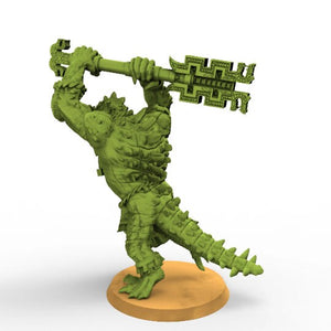 Lost temple - Kroxigor lizardmen usable for Oldhammer, battle, king of wars, 9th age